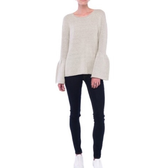 French Connection Sweaters - French Connection bell sleeve knit sweater M